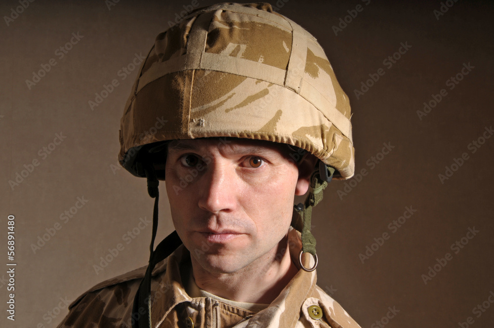 Portrait Of British Soldier Portrait Of British Soldier