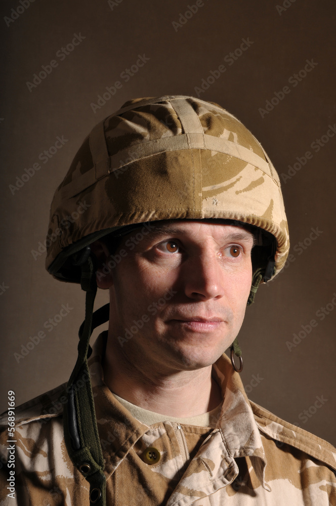 Portrait Of British Soldier Portrait Of British Soldier