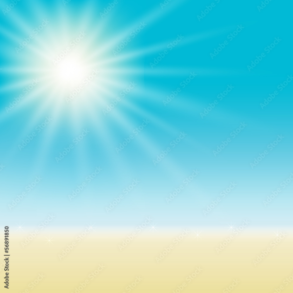 Obraz premium Summer Beach Vector Background