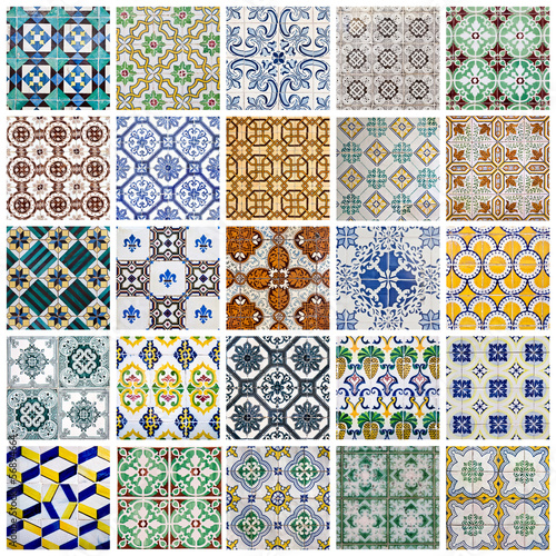 Portuguese Tiles Collage Stock Photo | Adobe Stock