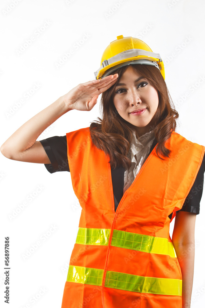 Asian woman engineer