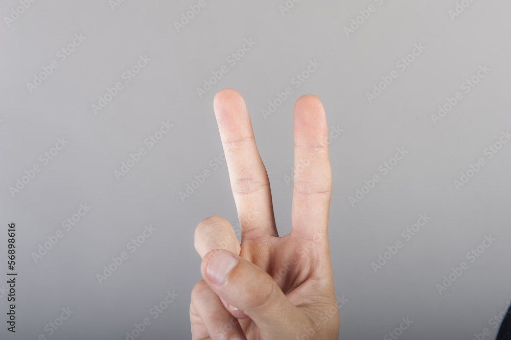 Naklejka premium human finger