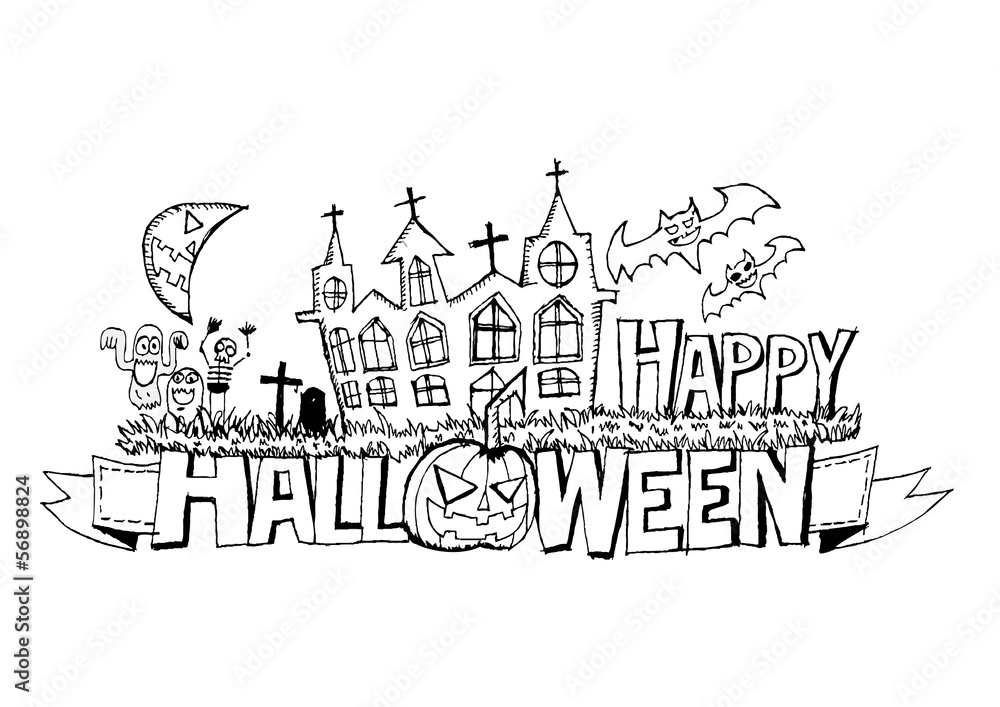 Happy Halloween theme and halloween background pumpkin ghost