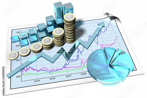 Tableau sur toile Grafico_Finanza_002