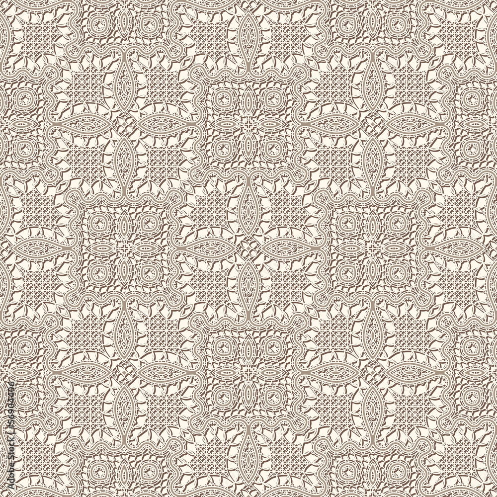 Old lace texture, vintage seamless pattern