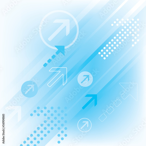 Blue Abstract Arrow Background