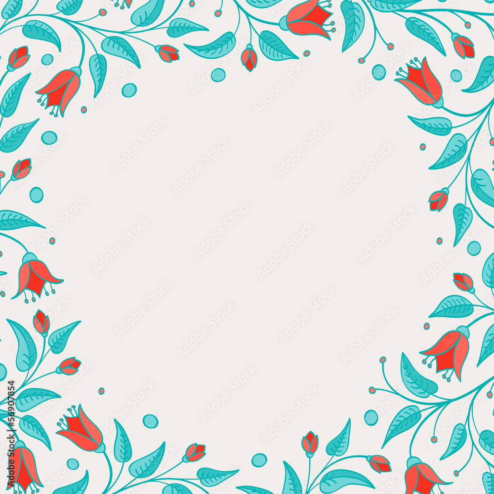Template for greeting card or invitation