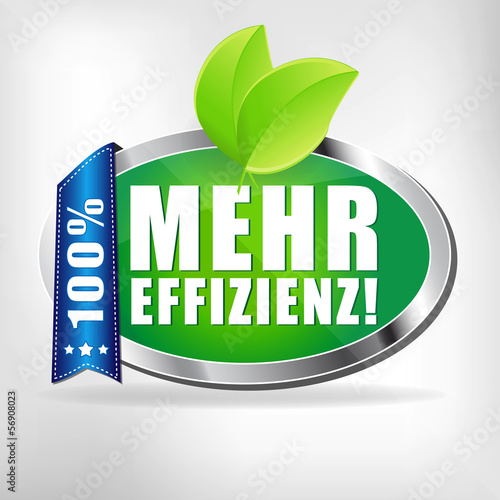 Mehr Effizienz! Button, Icon