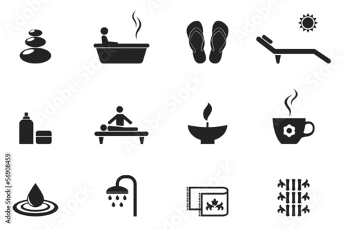 spa icons set