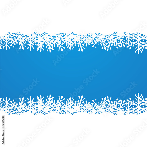Merry Christmas background with snowflakes