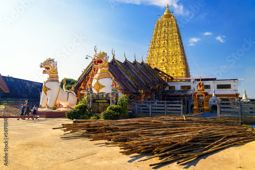 Buddhist sanctuary, Sangklaburi, Thailand photo