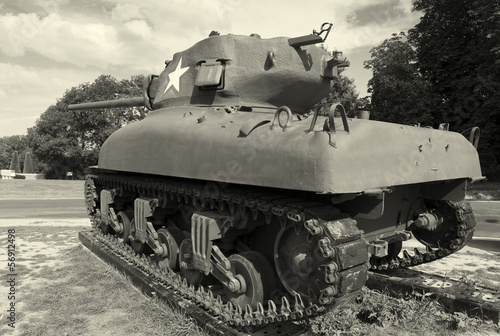 Tank in Colleville-sur-Mer, Normandy, France