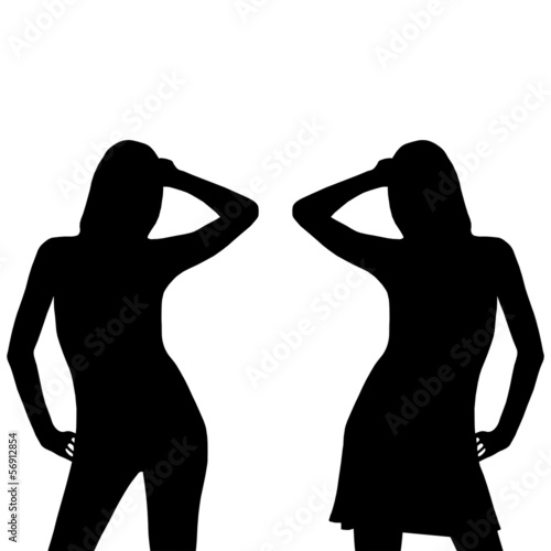 women in dress and pants taking laying