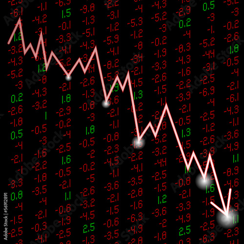 an illustration stock quote a figure down
