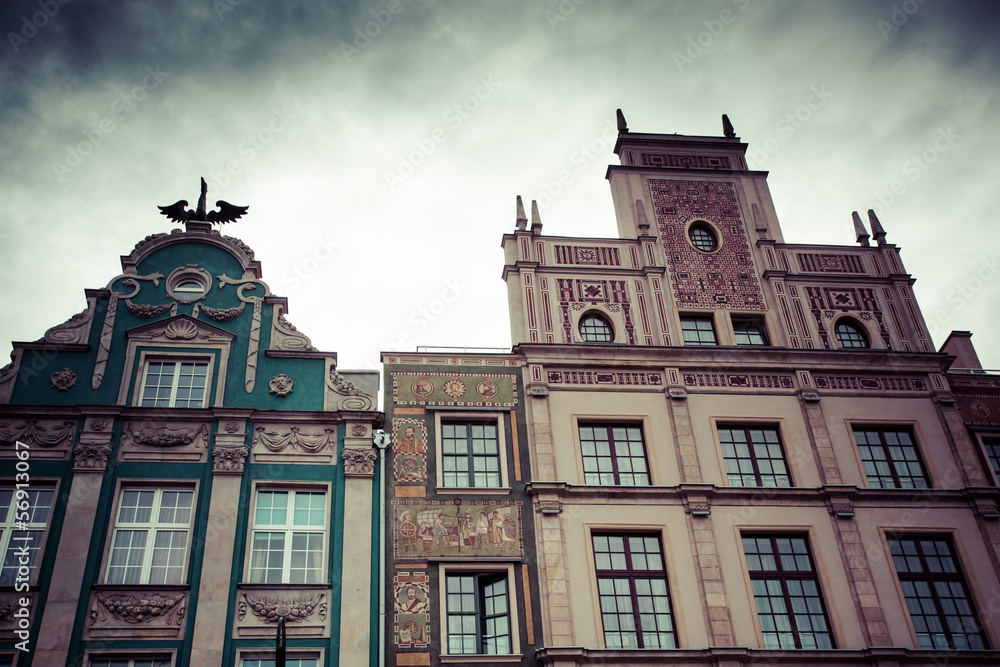 Fototapeta premium Old houses in Gdansk, Poland