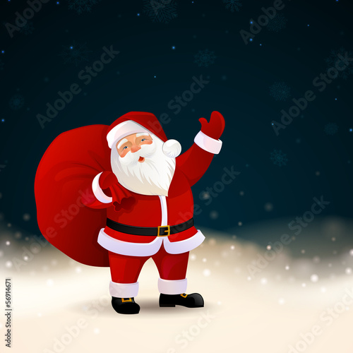 Vector Illustration of Santa Claus
