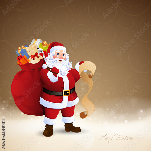 Vector Illustration of Santa Claus