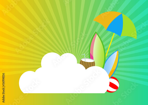 Summer greeting card