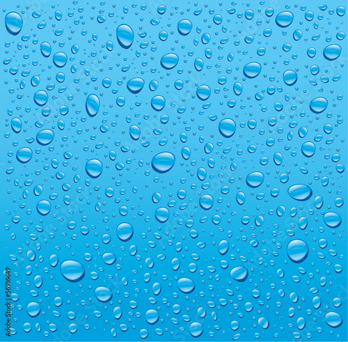 blue water droplets background