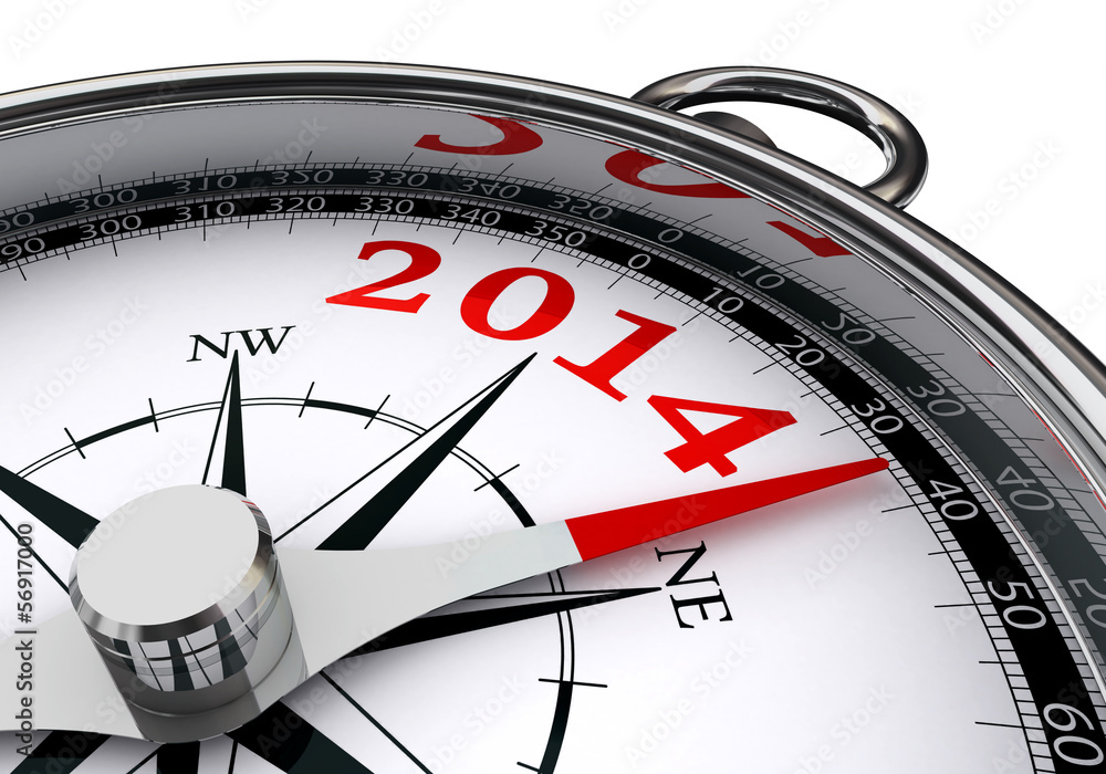 new year 2014 indicated by conceptual compass new year 2014 indicated by conceptual compass