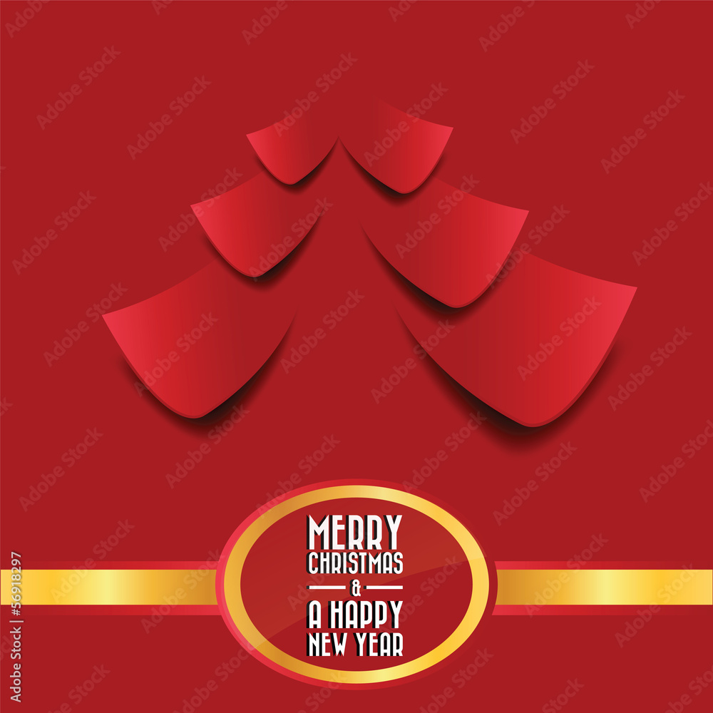 Merry Christmas Paper Tree