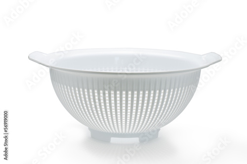 Escurridor de plástico blanco