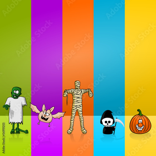 comic mumie zombie fledermaus tod kuerbis I