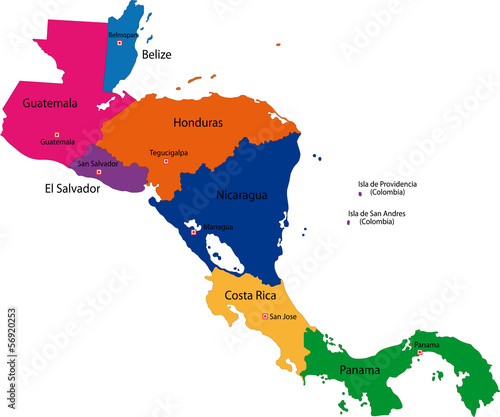 Central America map