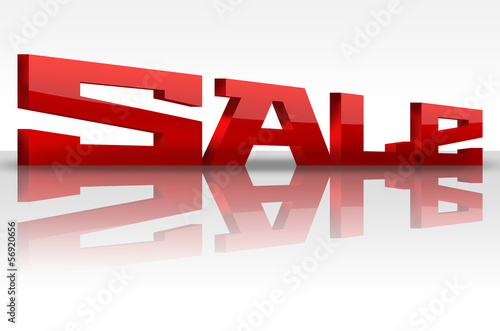 Sale Text auf Weißen Hintergrund