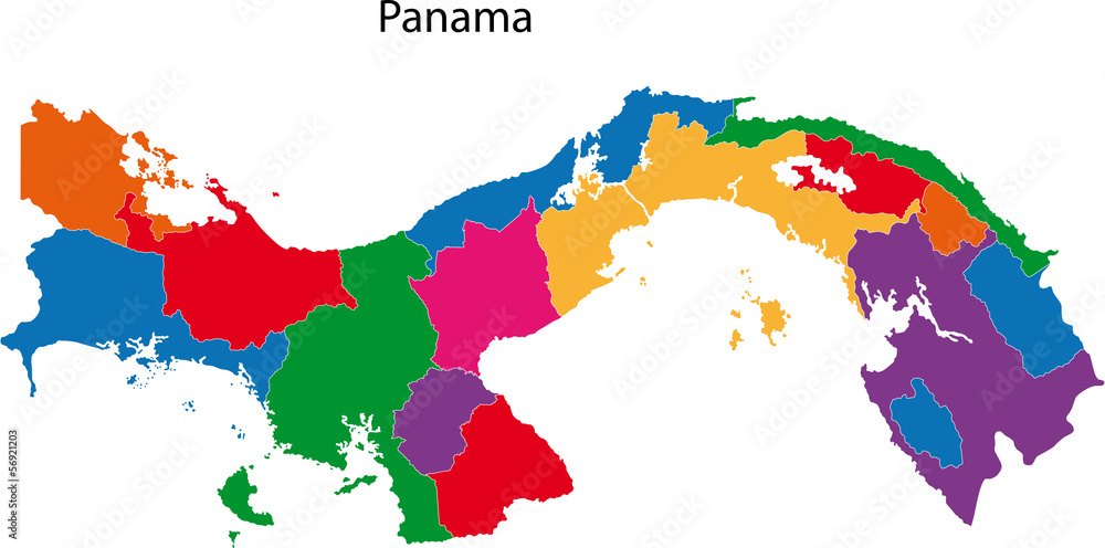 Obraz premium Panama map