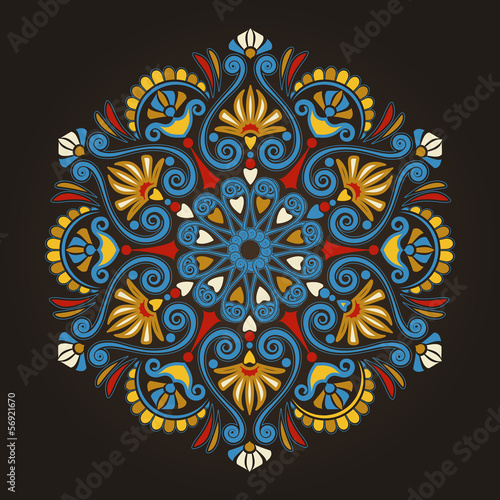 Radial geometric pattern