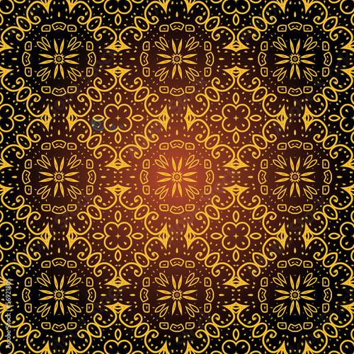 seamless ornamental abstract pattern