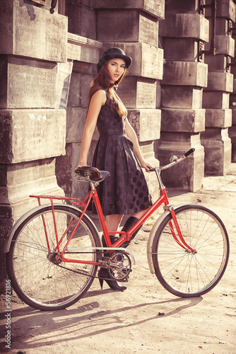 bicycle and a girl