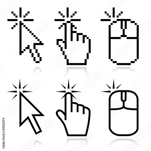 Click here mouse cursors