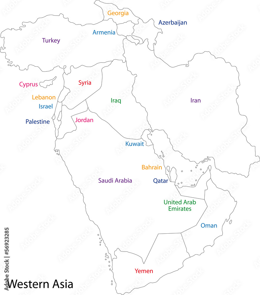 Outline Western Asia