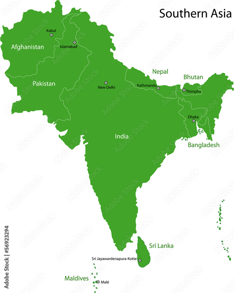 Green Southern Asia