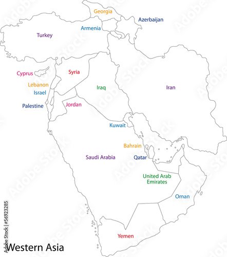 Outline Western Asia