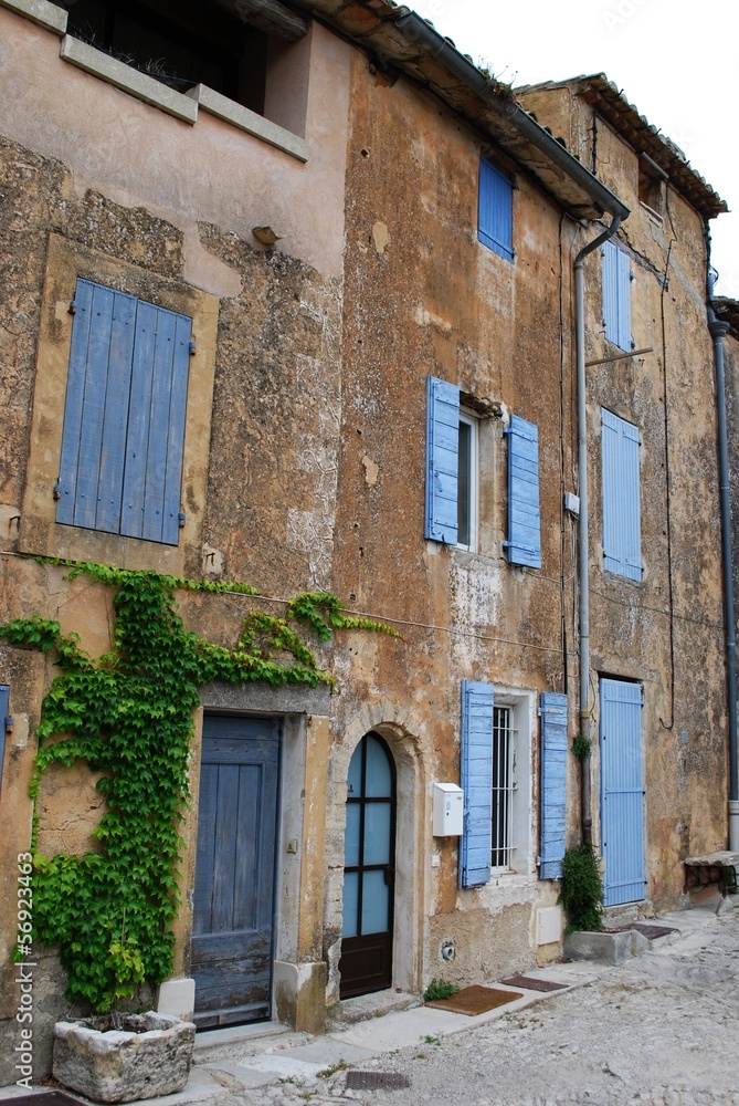 Old stone houses in Gordes village, Vaucluse, Provence, France