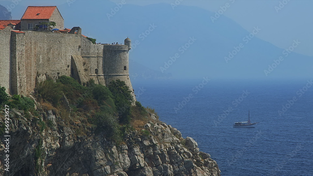 Dubrovnik old town walls Dubrovnik old town walls