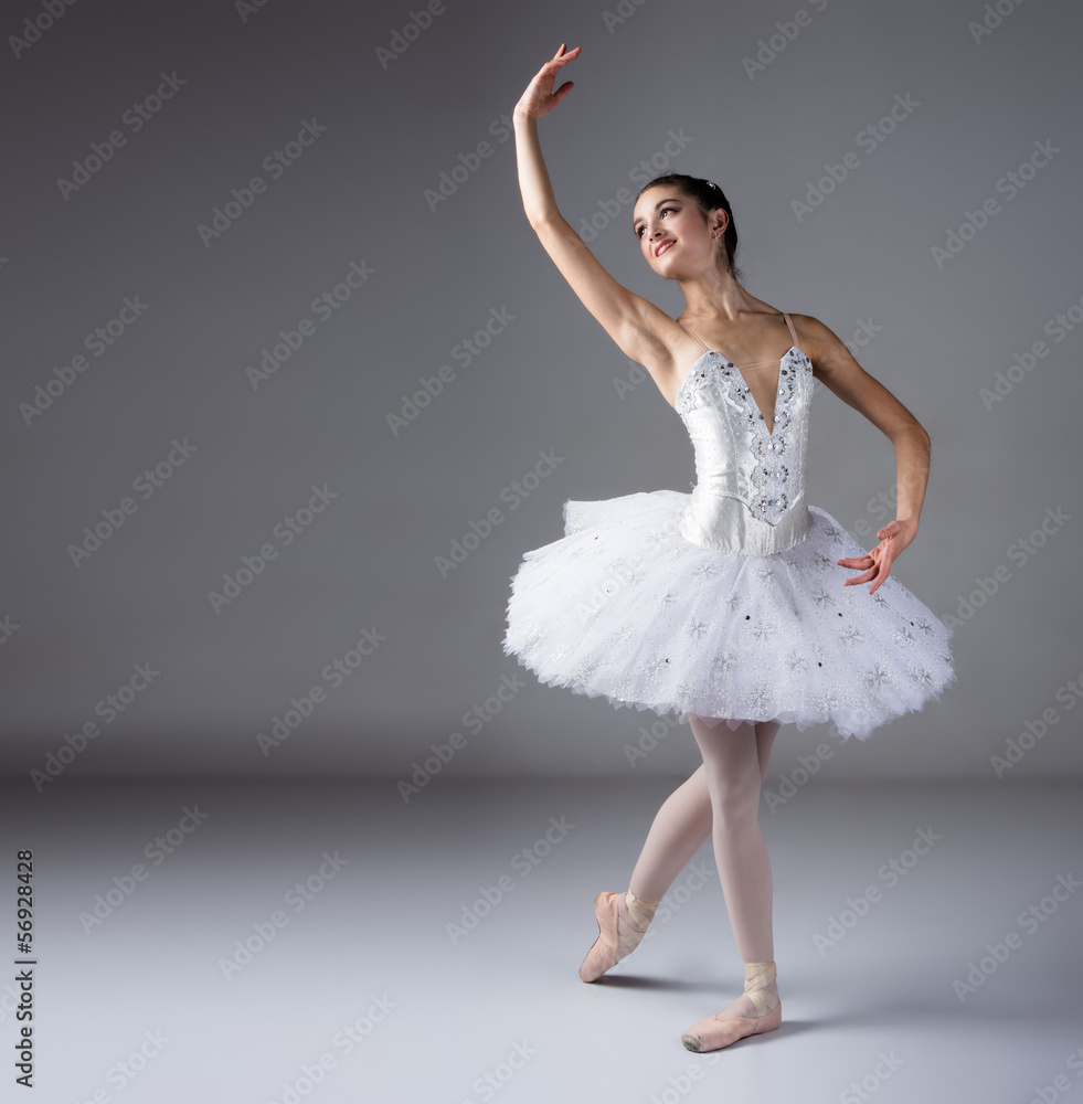 Obraz premium Female ballet dancer