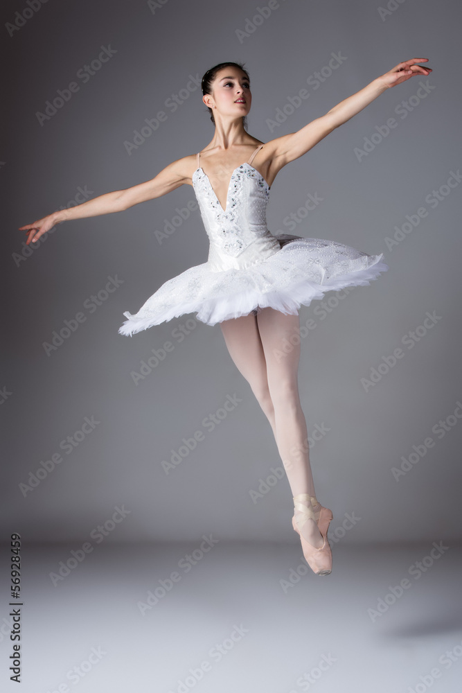 Naklejka premium Female ballet dancer