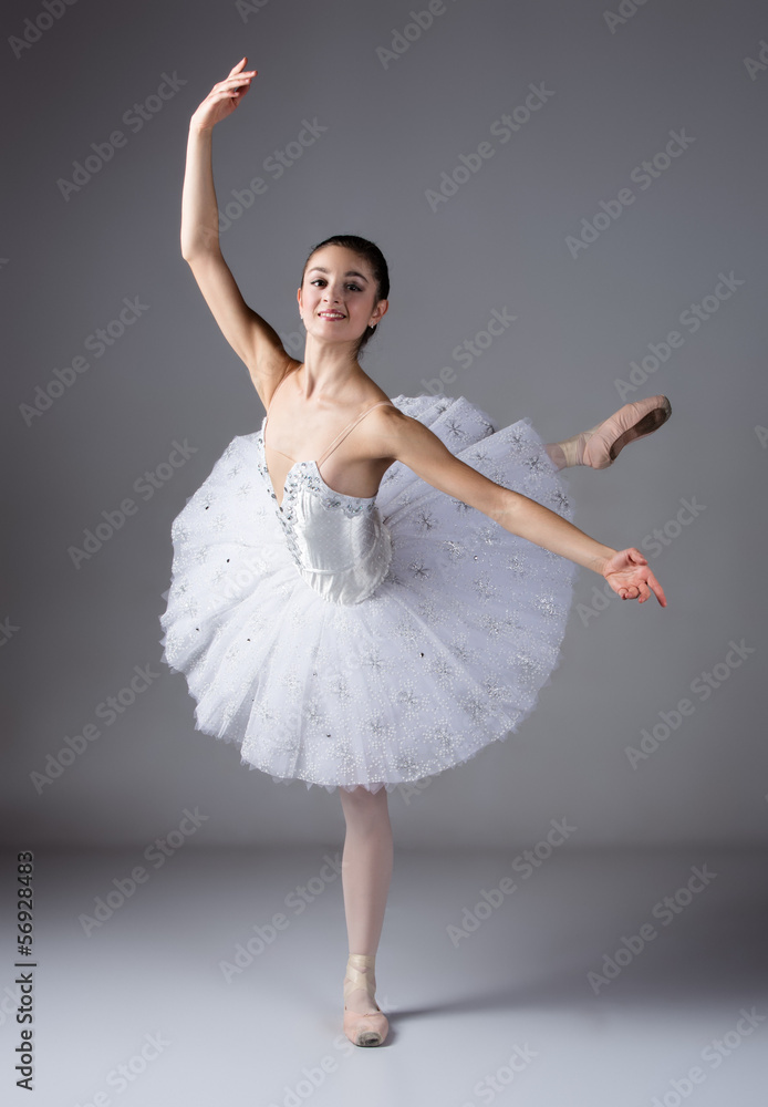 Naklejka premium Female ballet dancer