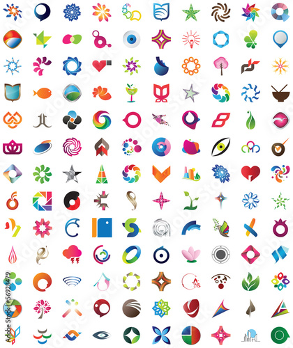 Huge collection of trendy icons