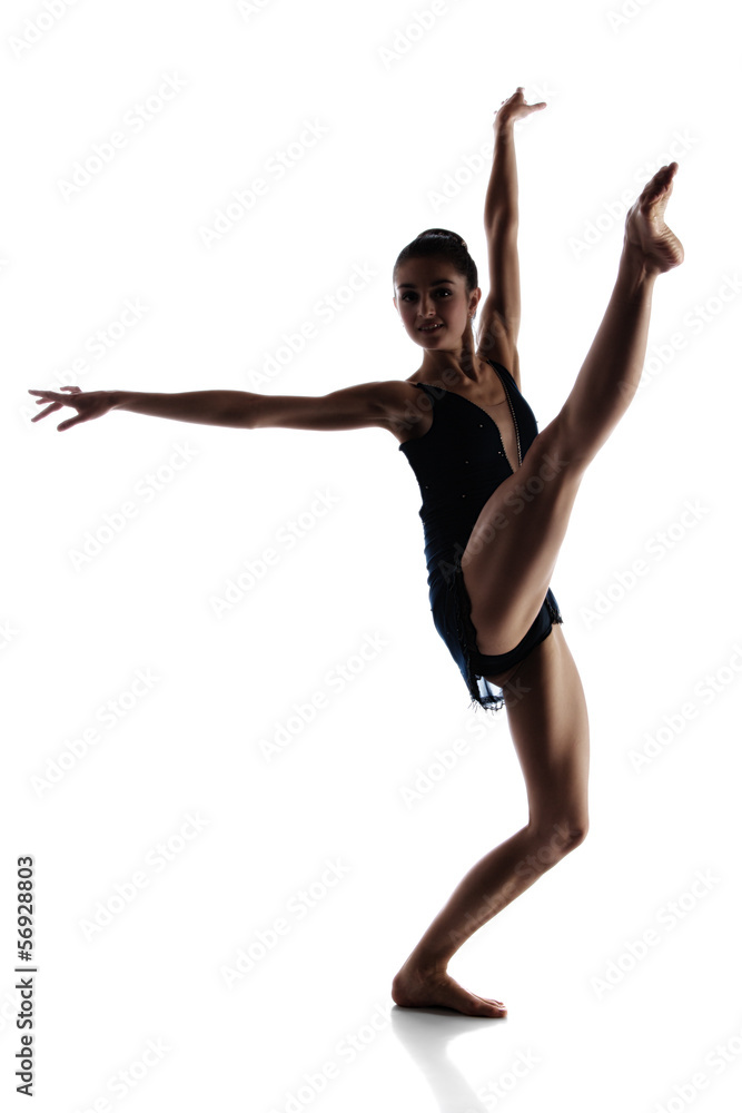 Obraz premium Female ballet dancer