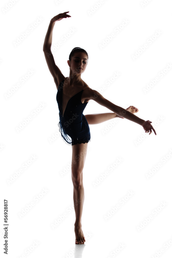 Obraz premium Female ballet dancer
