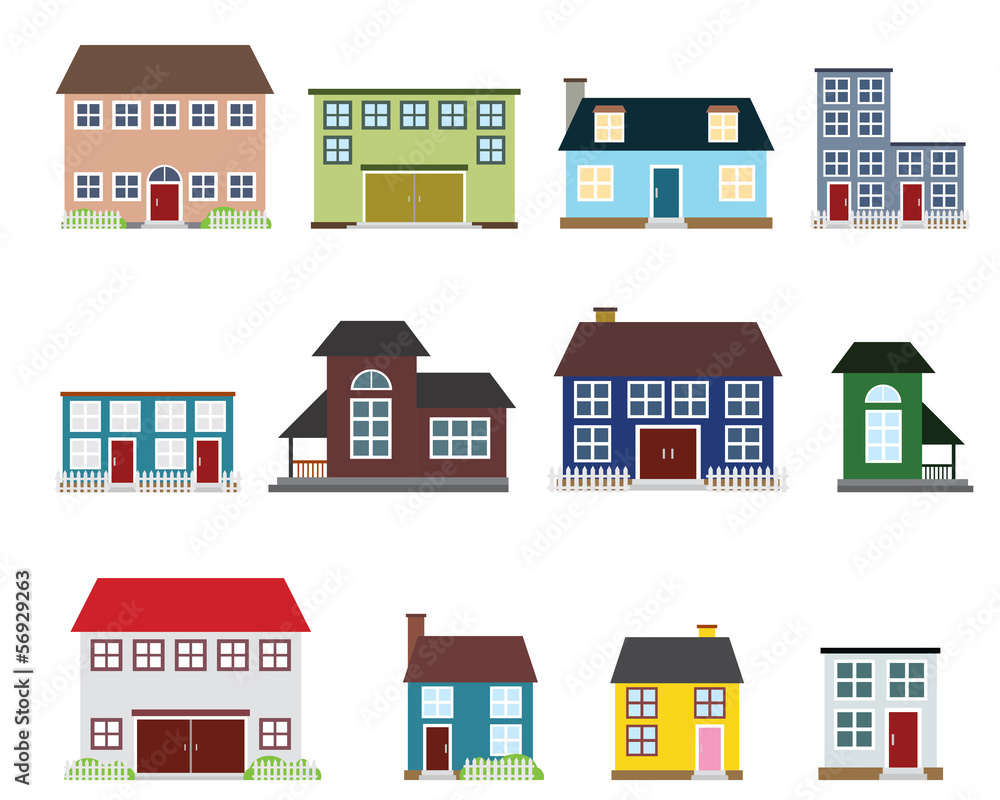 Vector real estate icons