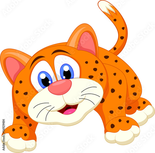 Cute cheetah cartoon