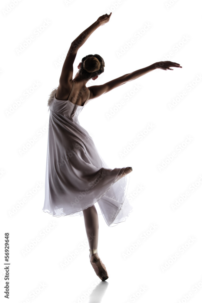 Obraz premium Female ballet dancer