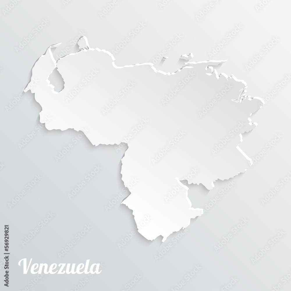 Abstract icon map of Venezuela on a gray background Abstract icon map of Venezuela on a gray background