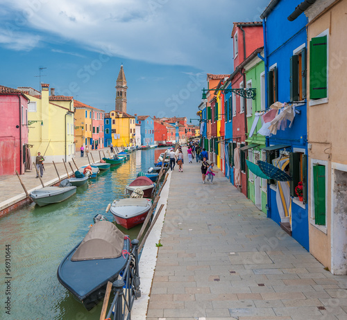 Colorful houses of Burano, Venice, Italy © javarman